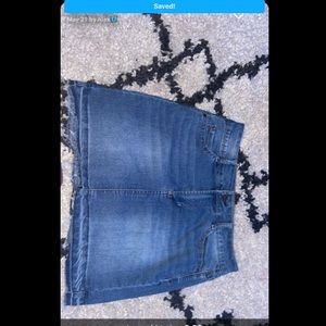 jean skirt